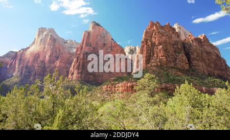 Gericht der Patriarchen in Zion Nationalpark Stockfoto