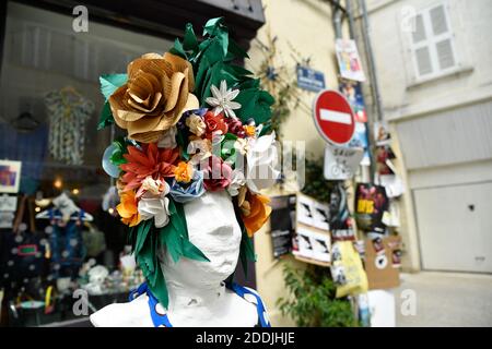 Atmosphäre während des 73. Internationalen Theaterfestivals in Avignon, Südostfrankreich am 8. Juli 2019. Das 73. Avignon Festival findet vom 4. Bis 23. Juli 2019 statt. Foto von Karim Ait Adjedjou/Avenir Pictures/ABACAPRESS.COM Stockfoto