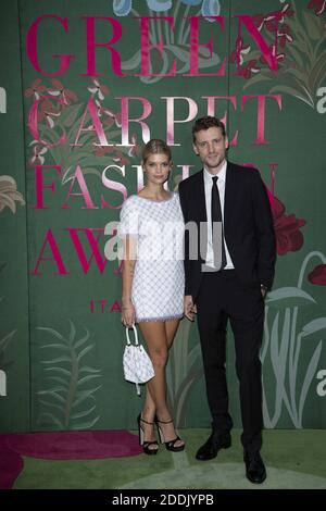 Pixie Geldof und George Barnett nehmen an den Green Carpet Fashion Awards während der Mailänder Frühjahr/Sommer 2020 Fashion Week am 22. September 2019 in Mailand, Italien, Teil. Foto von Marco Piovanotto/ABACAPRESS.COM Stockfoto