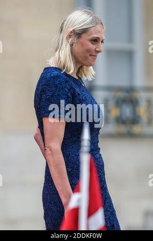 Der dänische Verteidigungsminister Trine Bramsen verlässt den Präsidentenpalast Elysee nach einem Mittagessen in Paris am 14. Juli 2019. Foto von Julie Sebadelha/ABACAPRESS.COM Stockfoto