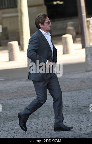 Benoit Magimel nahm an der Trauerfeier des französischen Direktors Jean-Pierre Mocky (der am 8. August um 90 Uhr starb) in der Kirche Saint-Sulpice in Paris, Frankreich, am 12. August 2019 Teil. Foto von ABACAPRESS.COM Stockfoto