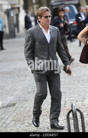 Benoit Magimel nahm an der Trauerfeier des französischen Direktors Jean-Pierre Mocky (der am 8. August um 90 Uhr starb) in der Kirche Saint-Sulpice in Paris, Frankreich, am 12. August 2019 Teil. Foto von ABACAPRESS.COM Stockfoto