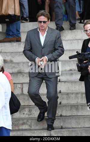 Benoit Magimel nahm an der Trauerfeier des französischen Direktors Jean-Pierre Mocky (der am 8. August um 90 Uhr starb) in der Kirche Saint-Sulpice in Paris, Frankreich, am 12. August 2019 Teil. Foto von ABACAPRESS.COM Stockfoto