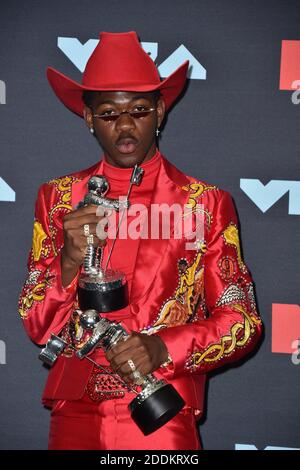 Lil NAS X posiert im Pressesaal während der MTV Video Music Awards 2019 im Prudential Center am 26. August 2019 in Newark, NJ, USA. Foto von Lionel Hahn/ABACAPRESS.COM Stockfoto