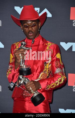 Lil NAS X posiert im Pressesaal während der MTV Video Music Awards 2019 im Prudential Center am 26. August 2019 in Newark, NJ, USA. Foto von Lionel Hahn/ABACAPRESS.COM Stockfoto