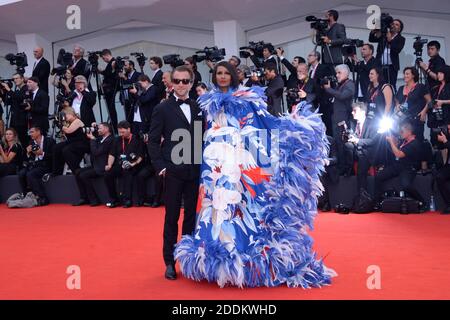 Francesco Carrozzini und Iman bei der Eröffnungsfeier und der Wahrheit (La Verite) Premiere im Rahmen des 76. Internationalen Filmfestivals von Venedig (Mostra) am 28. August 2019. Foto von Aurore Marechal/ABACAPRESS.COM Stockfoto