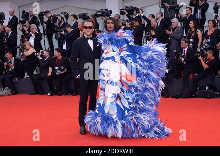 Francesco Carrozzini und Iman bei der Eröffnungsfeier und der Wahrheit (La Verite) Premiere im Rahmen des 76. Internationalen Filmfestivals von Venedig (Mostra) am 28. August 2019. Foto von Aurore Marechal/ABACAPRESS.COM Stockfoto