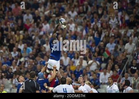 Camara Yacouba beim internationalen Test-Rugby-Union-Spiel zwischen Frankreich und Italien im Stade de France in Saint-Denis, nördlich von Paris, am 30. August 2019.Frankreich gewann 47-19. Foto von Eliot Blondt/ABACAPRESS.COM Stockfoto