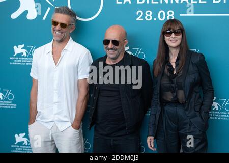 Vincent Cassel, Gaspar Noe und Monica Bellucci bei der irreversible - Inversion Integrale Photocall im Rahmen des 76. Internationalen Filmfestivals von Venedig (Mostra) am 31. August 2019. Foto von Aurore Marechal/ABACAPRESS.COM Stockfoto