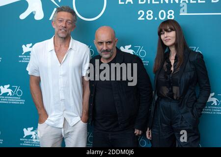 Vincent Cassel, Gaspar Noe und Monica Bellucci bei der irreversible - Inversion Integrale Photocall im Rahmen des 76. Internationalen Filmfestivals von Venedig (Mostra) am 31. August 2019. Foto von Aurore Marechal/ABACAPRESS.COM Stockfoto
