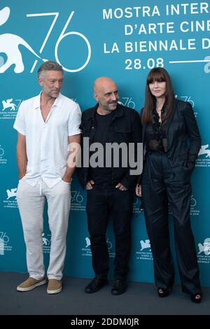 Vincent Cassel, Gaspar Noe und Monica Bellucci bei der irreversible - Inversion Integrale Photocall im Rahmen des 76. Internationalen Filmfestivals von Venedig (Mostra) am 31. August 2019. Foto von Aurore Marechal/ABACAPRESS.COM Stockfoto