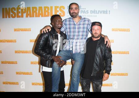 Ahmed Sylla, Varante Soudjian und Alban Ivanov nehmen am 02. September 2019 an der Pariser Filmpremiere "Inseparables" bei der UGC Cine Cite Bercy Teil. Foto von Nasser Berzane/ABACAPRESS.COM Stockfoto