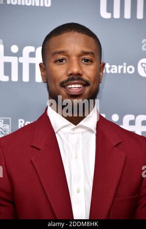 Michael B. Jordan nimmt an der "Just Mercy" Pressekonferenz während des Toronto International Film Festival 2019 im TIFF Bell Lightbox am 07. September 2019 in Toronto, Kanada, Teil. Foto von Lionel Hahn/ABACAPRESS.COM Stockfoto