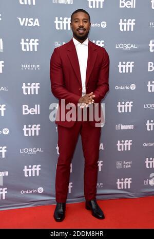 Michael B. Jordan nimmt an der "Just Mercy" Pressekonferenz während des Toronto International Film Festival 2019 im TIFF Bell Lightbox am 07. September 2019 in Toronto, Kanada, Teil. Foto von Lionel Hahn/ABACAPRESS.COM Stockfoto