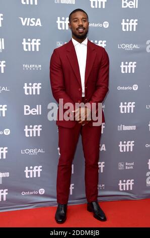 Michael B. Jordan nimmt an der "Just Mercy" Pressekonferenz während des Toronto International Film Festival 2019 im TIFF Bell Lightbox am 07. September 2019 in Toronto, Kanada, Teil. Foto von Lionel Hahn/ABACAPRESS.COM Stockfoto