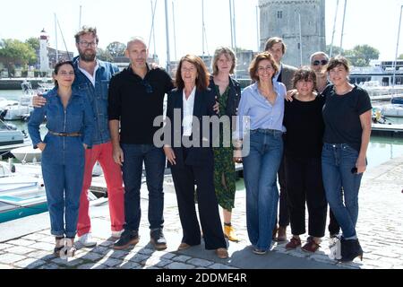 Cecile Rebboah, Alexandre Castagnetti, Medi Sadoun, Claire Nadeau und Darsteller der TV-Fiktion "ITINERAIRE d'une maman braqueuse", die am 12. September 2019 im Rahmen des 21. Festivals der TV-Fiktion in La Rochelle, Frankreich, an einer Fotocall teilnahm. Foto von Aurore Marechal/ABACAPRESS.COM Stockfoto