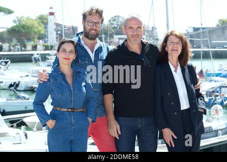 Cecile Rebboah, Alexandre Castagnetti, Medi Sadoun und Claire Nadeau von TV-Fiction 'ITINERAIRE d'une maman braqueuse', die am 12. September 2019 im Rahmen des 21. Festival of TV Fiction in La Rochelle, Frankreich, an einer Fotocall teilnahmen. Foto von Aurore Marechal/ABACAPRESS.COM Stockfoto