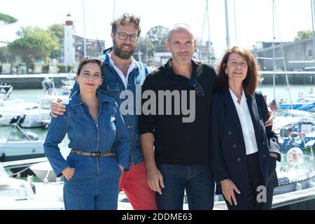 Cecile Rebboah, Alexandre Castagnetti, Medi Sadoun und Claire Nadeau von TV-Fiction 'ITINERAIRE d'une maman braqueuse', die am 12. September 2019 im Rahmen des 21. Festival of TV Fiction in La Rochelle, Frankreich, an einer Fotocall teilnahmen. Foto von Aurore Marechal/ABACAPRESS.COM Stockfoto