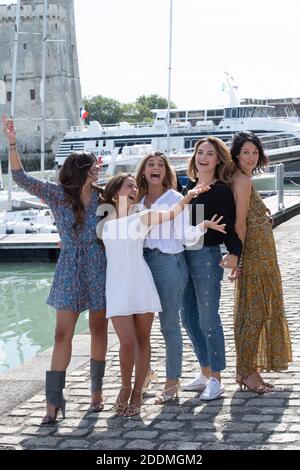Naima Rodrigc, Marthe Fieschi, Jennifer Dubourg-Bracconi, Melanie Maudran und Maelle Mietton nehmen am 14. September 2019 am 21. Festival für TV-Fiction in La Rochelle, Frankreich, an einer Fotocall Teil. Foto von Aurore Marechal/ABACAPRESS.COM Stockfoto