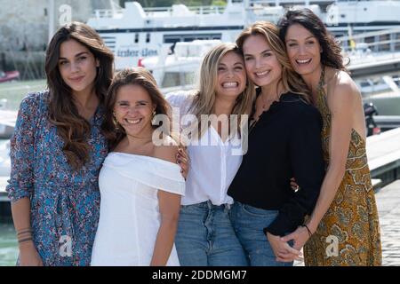 Naima Rodrigc, Marthe Fieschi, Jennifer Dubourg-Bracconi, Melanie Maudran und Maelle Mietton nehmen am 14. September 2019 am 21. Festival für TV-Fiction in La Rochelle, Frankreich, an einer Fotocall Teil. Foto von Aurore Marechal/ABACAPRESS.COM Stockfoto