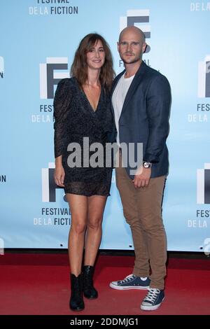 Eleonore Bernheim und Nicolas Gob bei einer Fotoschau im Rahmen des 21. Festival of TV Fiction in La Rochelle, Frankreich am 14. September 2019. Foto von Aurore Marechal/ABACAPRESS.COM Stockfoto