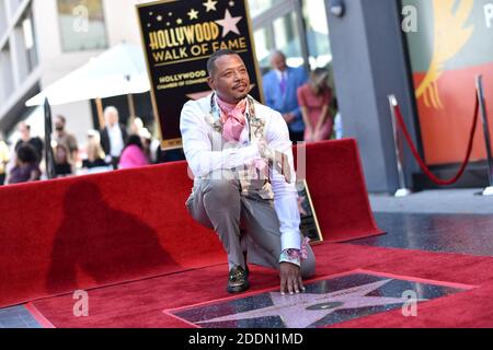 Terrence Howard wurde am 24. September 2019 auf dem Hollywood Walk of Fame in Los Angeles, CA, USA, mit einem Stern ausgezeichnet. Foto von Lionel Hahn/ABACAPRESS.COM Stockfoto