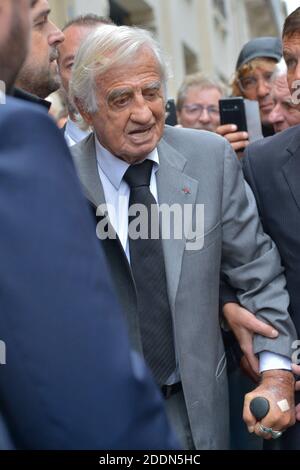 Jean Paul Belmondo bei der Trauerfeier von Charles Gerard in Paris, Frankreich am 26. September 2019. Foto von Julien Reynaud/APS-Medias/ABACAPRESS.COM Stockfoto