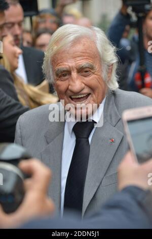 Jean Paul Belmondo bei der Trauerfeier von Charles Gerard in Paris, Frankreich am 26. September 2019. Foto von Julien Reynaud/APS-Medias/ABACAPRESS.COM Stockfoto