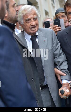 Jean Paul Belmondo bei der Trauerfeier von Charles Gerard in Paris, Frankreich am 26. September 2019. Foto von Julien Reynaud/APS-Medias/ABACAPRESS.COM Stockfoto