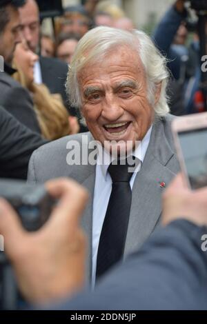 Jean Paul Belmondo bei der Trauerfeier von Charles Gerard in Paris, Frankreich am 26. September 2019. Foto von Julien Reynaud/APS-Medias/ABACAPRESS.COM Stockfoto