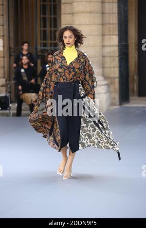 Die Gäste laufen während der Show 'Le defile L'Oreal Paris' im Rahmen der Paris Fashion Week am 28. September 2019 in Paris, Frankreich, über die Landebahn. Foto von Jerome Domine/ABACAPRESS.COM Stockfoto