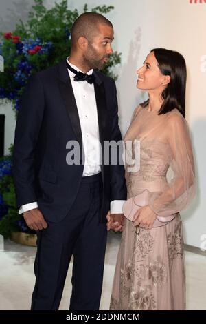 Tony Parker und seine Frau Axelle teilen sich nach 9 Jahren zusammen - Datei - Tony Parker und seine Frau Axelle Francine nehmen an der 71. Monaco Red Cross Ball Gala am 26. Juli 2019 in Monte-Carlo, Monaco Teil. Foto von David Niviere/ABACAPRESS.COM Stockfoto