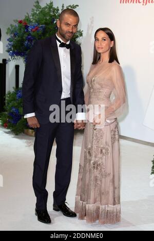 Tony Parker und seine Frau Axelle teilen sich nach 9 Jahren zusammen - Datei - Tony Parker und seine Frau Axelle Francine nehmen an der 71. Monaco Red Cross Ball Gala am 26. Juli 2019 in Monte-Carlo, Monaco Teil. Foto von David Niviere/ABACAPRESS.COM Stockfoto