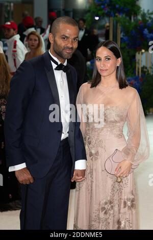 Tony Parker und seine Frau Axelle teilen sich nach 9 Jahren zusammen - Datei - Tony Parker und seine Frau Axelle Francine nehmen an der 71. Monaco Red Cross Ball Gala am 26. Juli 2019 in Monte-Carlo, Monaco Teil. Foto von David Niviere/ABACAPRESS.COM Stockfoto