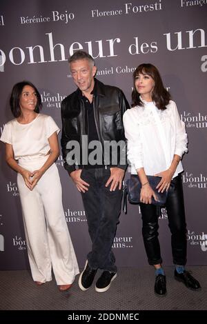 Florence Foresti, Vincent Cassel und Berenice Bejo besuchen Le Bonheur des uns, Premiere in der Pathe Opera am 08. September 2020 in Paris, Frankreich Foto von David Niviere/ABACAPRESS.COM Stockfoto