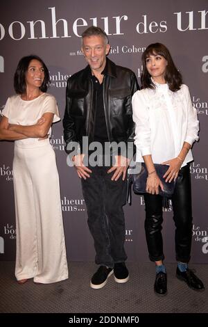 Florence Foresti, Vincent Cassel und Berenice Bejo besuchen Le Bonheur des uns, Premiere in der Pathe Opera am 08. September 2020 in Paris, Frankreich Foto von David Niviere/ABACAPRESS.COM Stockfoto