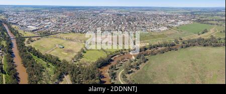 Die Stadt Dubbo im zentralen Westen von NSW, Australien. Stockfoto