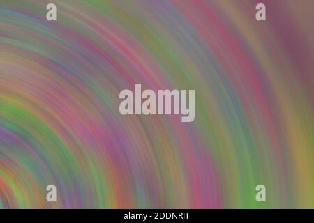 Ein abstraktes, rundes, mehrfarbiges Hintergrundbild mit Bewegungsunschärfe. Stockfoto