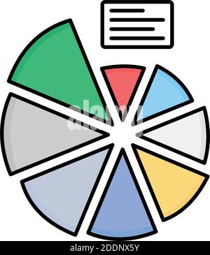 Diagramm Füllen Vektor-Symbol, das leicht geändert werden kann oder Bearbeiten Stock Vektor