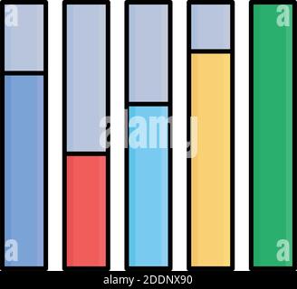Diagramm Füllen Vektor-Symbol, das leicht geändert werden kann oder Bearbeiten Stock Vektor
