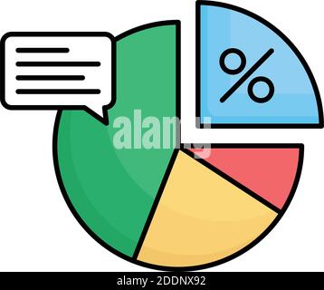 Diagramm Füllen Vektor-Symbol, das leicht geändert werden kann oder Bearbeiten Stock Vektor