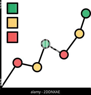 Diagramm Füllen Vektor-Symbol, das leicht geändert werden kann oder Bearbeiten Stock Vektor