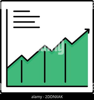 Diagramm Füllen Vektor-Symbol, das leicht geändert werden kann oder Bearbeiten Stock Vektor