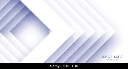 Weiße Banner-Vorlagen mit Papier geschnitten quadratischen Formen. Modernes, abstraktes Design. Vektor Stock Vektor