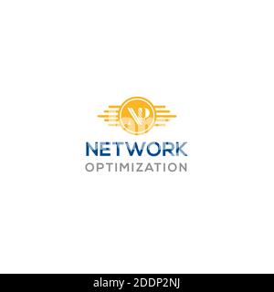 vector-Logo-Technologie. Digital Tech - Vektor Business Logo Vorlage Konzept Illustration. Getriebeelektronik Fabrikschild. Symbol für Zahnradtechnologie. Stock Vektor