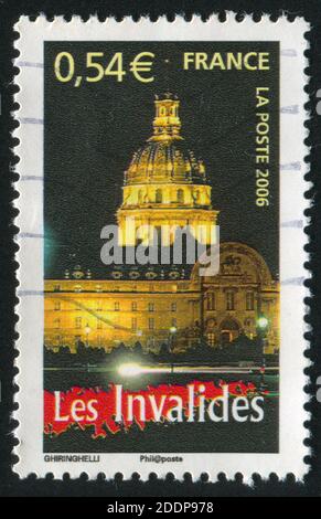 FRANKREICH - UM 2006: Briefmarke gedruckt von Frankreich, zeigt Les Invalides, um 2006 Stockfoto