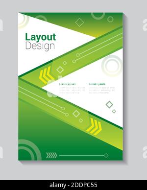 Flyer, Broschüre Design Templates Set. Geometrische Dreieckige Abstrakte Moderne Hintergründe. Mobile Technologien, Anwendungen und Infografik Konzept. - V Stock Vektor