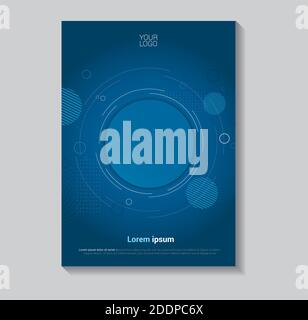 Flyer, Broschüre Design Templates Set. Geometrische Dreieckige Abstrakte Moderne Hintergründe. Mobile Technologien, Anwendungen und Infografik Konzept. - V Stock Vektor