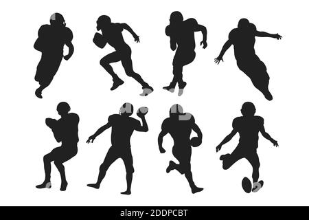 American Football Silhouetten Konzept Vektor Illustration Stock Vektor