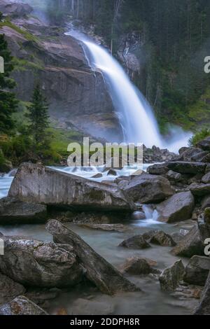 Krimmler Wasserfälle, Österreich, Kärnten, Nationalpark Hohe Tauern, Krimmel Stockfoto